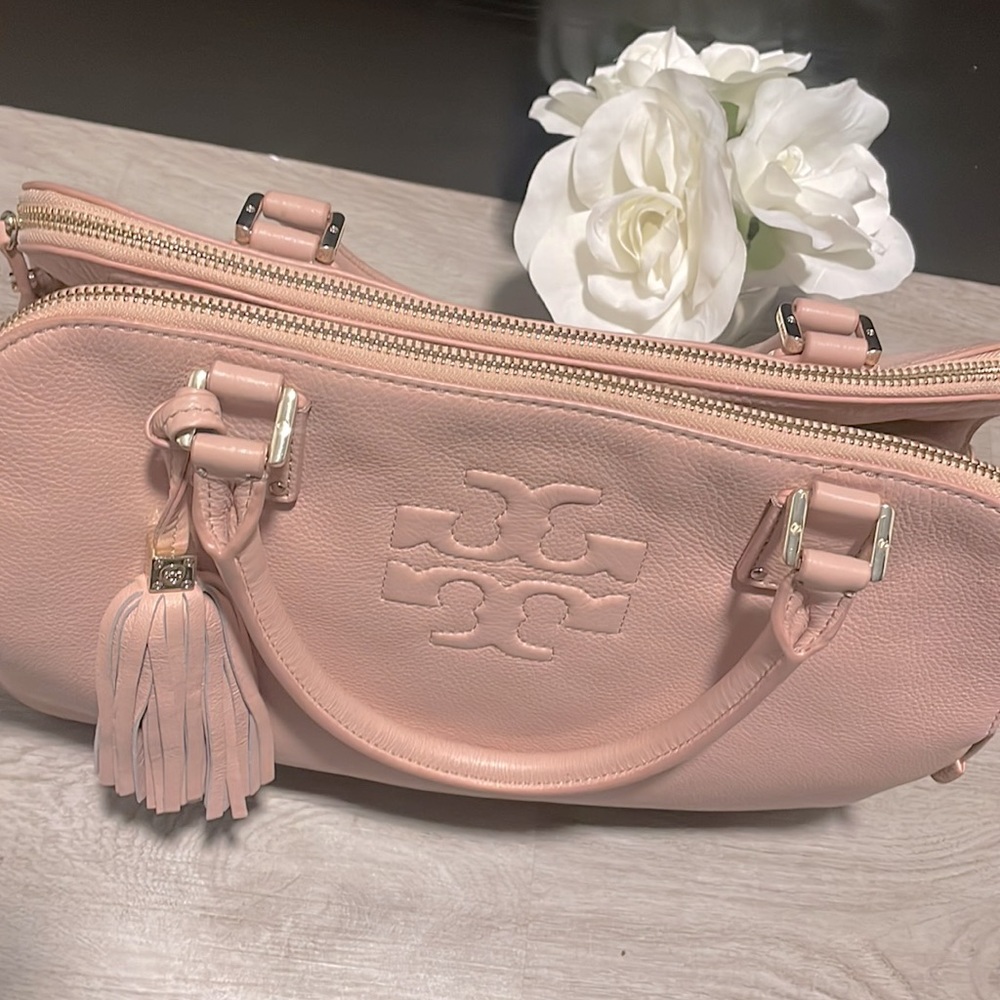 Tory Burch Pink Thea Top Handle Satchel - Picture 4 of 17